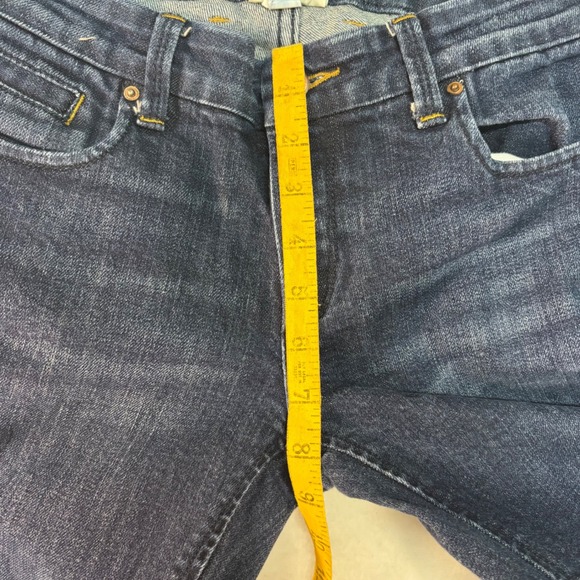 Banana Republic Classic Wide Leg Jeans Dark Wash Denim Size 6 Flap Pocket - Picture 6 of 8